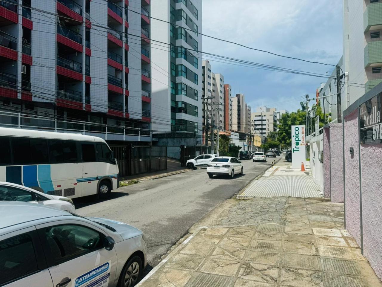 Praia De Ponta Verde Em Frente Ao Tropico Hotel Com Garagem, Wi-Fi, Lavadora - Apto703 Maceió Buitenkant foto